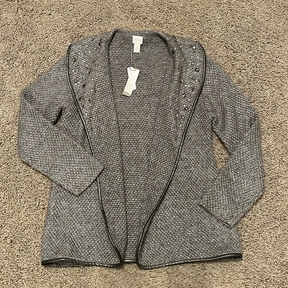 Chico's Sweaters - Chicos Embellished Tully Cardigan size 2